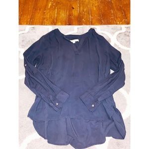 Loft navy blouse